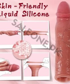 Alternative view of Reusable 8.6 Silicone Cock Sleeve Enlarger