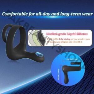 Alternative view of Movgani Vibrating Cock Parallel Ring | Remote Control