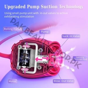 Alternative view of MOOLIGIRL Rosemary Rose Vibrator - Thrusting & Sucking 